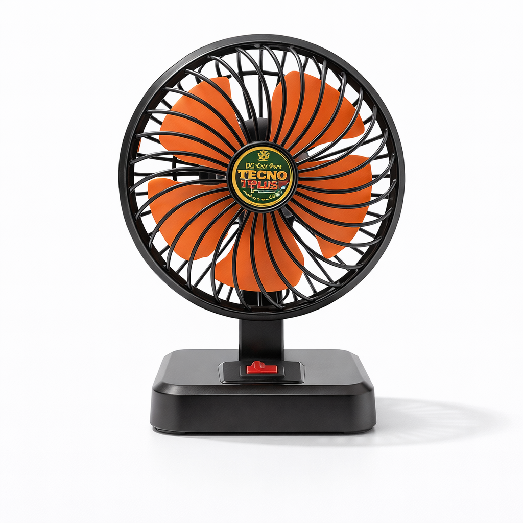 TECNO Plus GA-88 Portable AC/DC Table Fan – 12V Car & 220V Home Fan